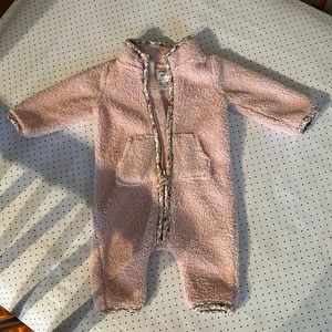 Newborn pink onesie cold weather